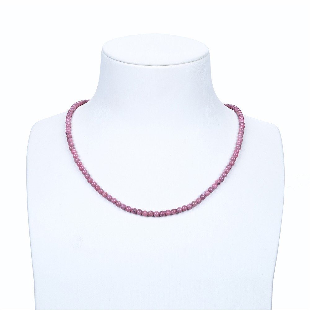 String Beads, Rhodonite A, 04mm | wholesaler gems, healing stones & jewelry