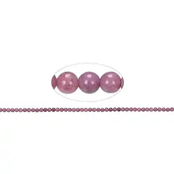 141310100321 Strang Kugeln, Rhodonit A, 04mm | Großhändler Edelsteine, Heilsteine & Schmuck