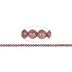 141310100520 Cuentas de piedras preciosas, Rodonita, 06mm | Marco Schreier