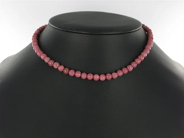 Rang de collier boules, Rhodonite A, 06mm | Marco Schreier