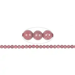 141310100521 Strang Kugeln, Rhodonit A, 06mm | Großhändler Edelsteine, Heilsteine & Schmuck