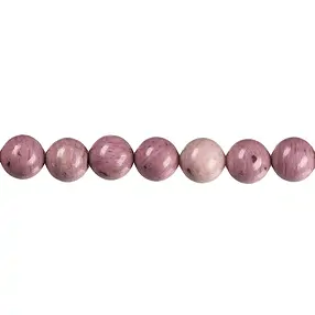 String Beads, Rhodonite, 10mm | minerals trade - gems, healing stones & jewelry