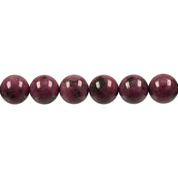 Rang de collier boules, Rhodonite, 12mm | Marco Schreier