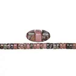 141310402023 Strang Zylinder "Heishi", Rhodonit, 03 x 06mm (39 cm) | Marco Schreier