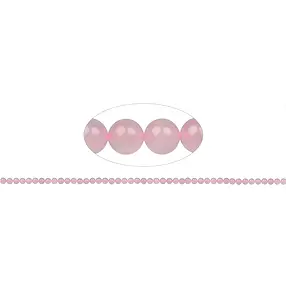 Strang Kugeln, Rosenquarz, 02mm | Großhändler Edelsteine, Heilsteine & Schmuck