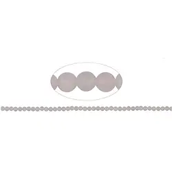 141330100310 Strang Kugeln, Rosenquarz, matt, 04mm | Edelsteine, Heilsteine & Schmuck-Handel