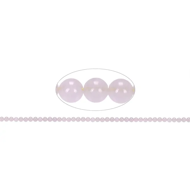Strang Kugeln, Rosenquarz, 04mm | Großhändler Edelsteine, Heilsteine & Schmuck