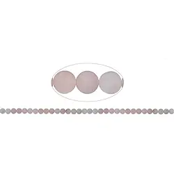 141330100510 Strang Kugeln, Rosenquarz, matt, 06mm (39 cm) | Edelsteine, Heilsteine & Schmuck