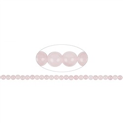 141330100520 Rang de collier boules, Quartz rose, 06mm (environ) | Marco Schreier