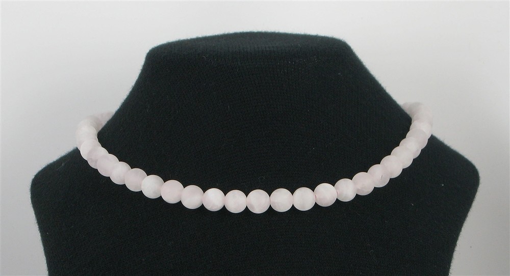 Strang Kugeln, Rosenquarz, matt, 08mm (39cm) | Edelsteine, Heilsteine & Schmuck