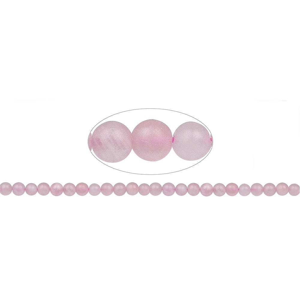 Strang Kugeln, Rosenquarz, matt, 08mm (39cm) | Edelsteine, Heilsteine & Schmuck