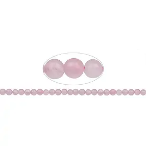 Filo di perline, Quarzo rosa, opaco, 08 mm (39 cm) | Marco Schreier