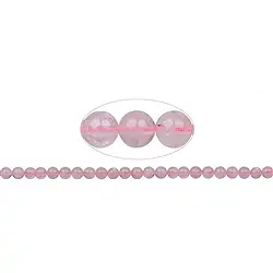 141330100720 Strang Kugeln, Rosenquarz, 08mm | Großhändler Edelsteine, Heilsteine & Schmuck