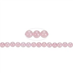 141330100721 Strang Kugeln, Rosenquarz A&#x2B; (semi-transparent), 08mm | Marco Schreier