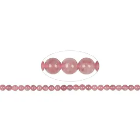 Strang Kugeln, Rosenquarz (Madagaskar), 08mm | Edelsteine, Heilsteine & Schmuck