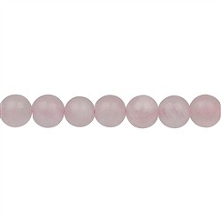 141330100910 Rang de collier boules, Quartz rose, mat, 10mm (39 cm) | Marco Schreier