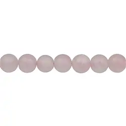 141330100910 Strang Kugeln, Rosenquarz, matt, 10mm (39 cm) | Edelsteine, Heilsteine & Schmuck
