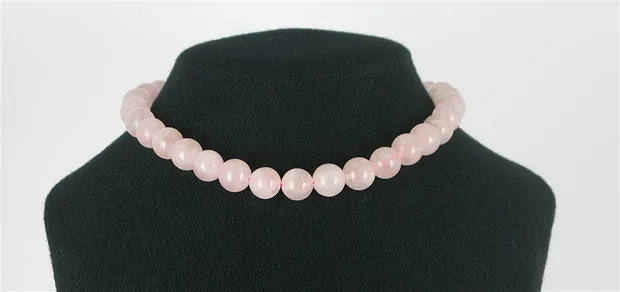 Rang de collier boules, Quartz rose, 10mm | Marco Schreier