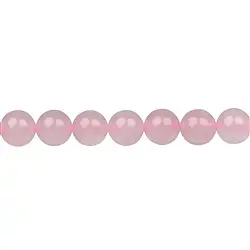 141330100920 Strang Kugeln, Rosenquarz, 10mm | Großhändler Edelsteine, Heilsteine & Schmuck