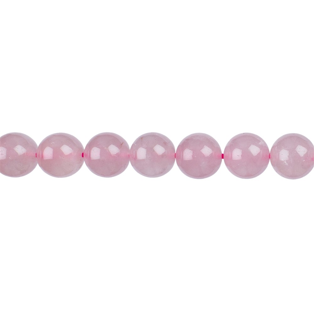 String Beads, Rose Quartz (Madagascar), 10mm (39cm) | Marco Schreier