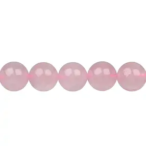 Strang Kugeln, Rosenquarz, 12mm | Großhändler Edelsteine, Heilsteine & Schmuck