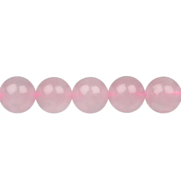 Strang Kugeln, Rosenquarz, 12mm | Großhändler Edelsteine, Heilsteine & Schmuck