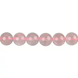 141330101022 Strang Kugeln, Rosenquarz A (transparent), 12mm | Marco Schreier