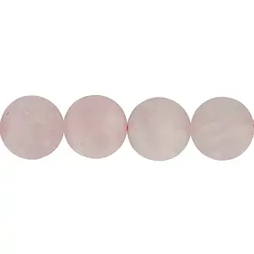 Filo di perline, Quarzo rosa, opaco, 16 mm | grossista gemme e pietre curative