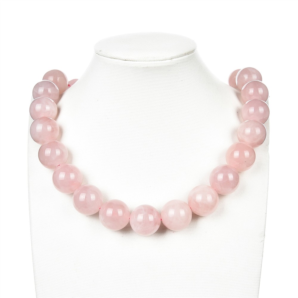 Cuentas de piedras preciosas, Cuarzo rosa, 20mm | Marco Schreier