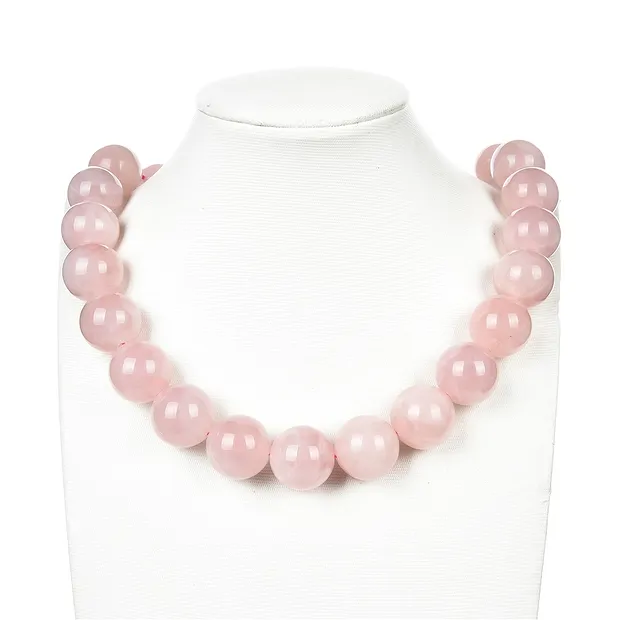 Strang Kugeln, Rosenquarz, 20mm | Großhändler Edelsteine, Heilsteine & Schmuck