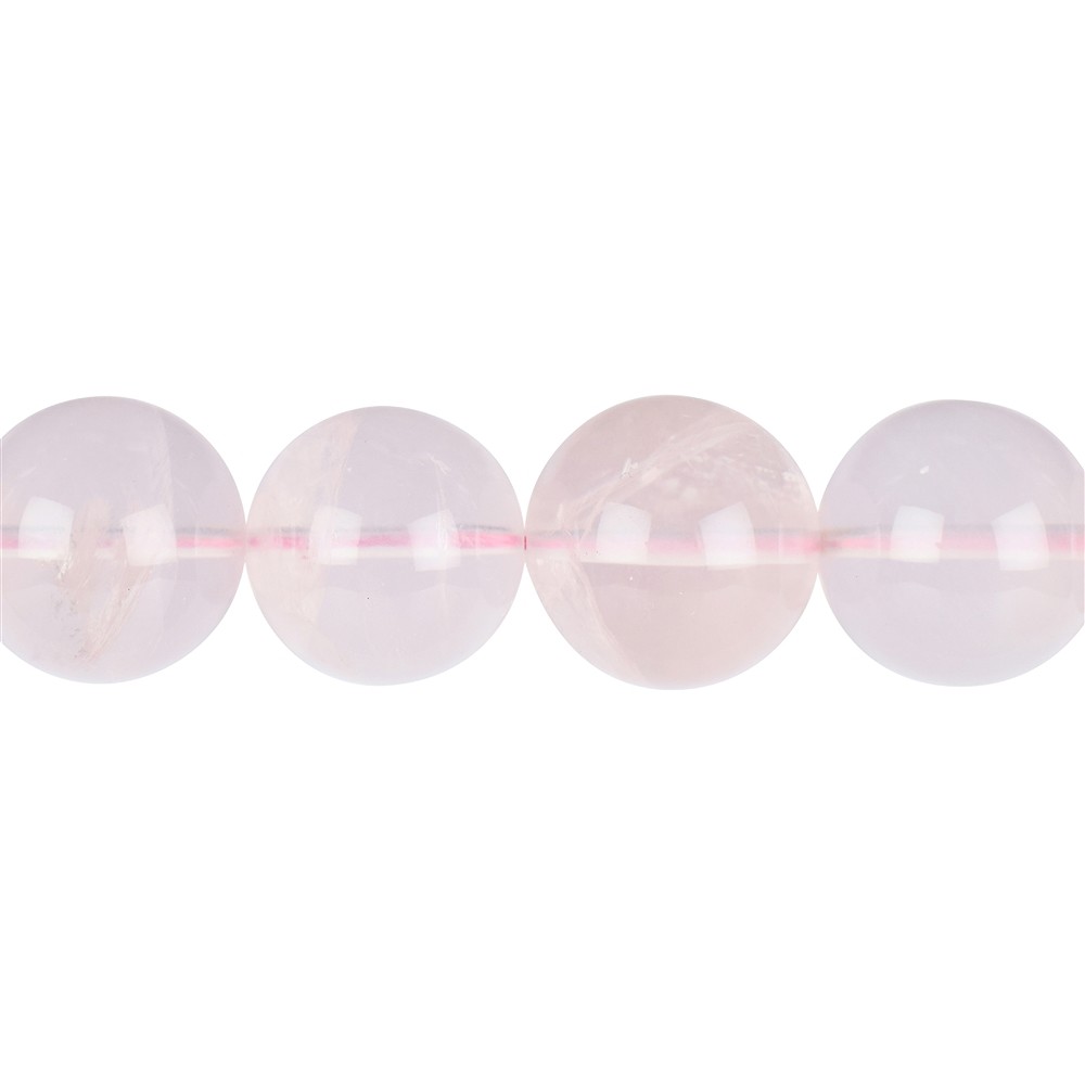 Rang de collier boules, Quartz rose (Madagascar), 20mm | Marco Schreier