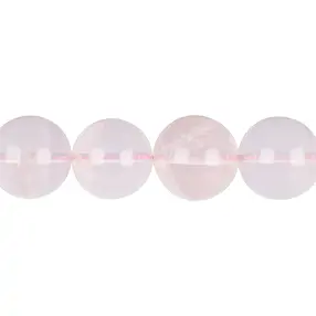 String Beads, Rose Quartz (Madagascar), 20mm | wholesaler gems & healing stones