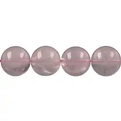 141330104621 Cuentas de piedras preciosas, Cuarzo rosa A, 15-16mm | Marco Schreier