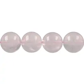 String Beads, Rose Quartz (Madagascar), 15 - 16mm | Marco Schreier