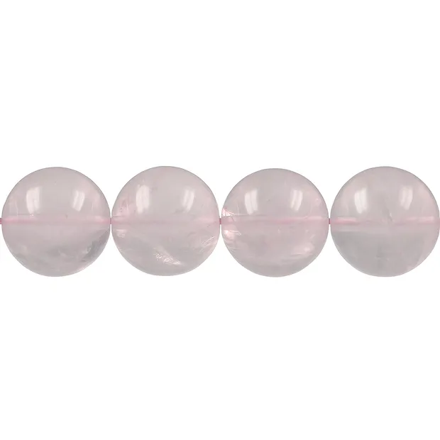 Cuentas de piedras preciosas, Cuarzo rosa A, 15-16mm | Marco Schreier