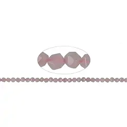 141330109120 Strang Kugeln, Rosenquarz, facettiert (Starcut), 05-06mm | Marco Schreier