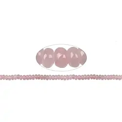 141330300220 Strang Button, Rosenquarz, 06mm | Großhändler Edelsteine, Heilsteine & Schmuck