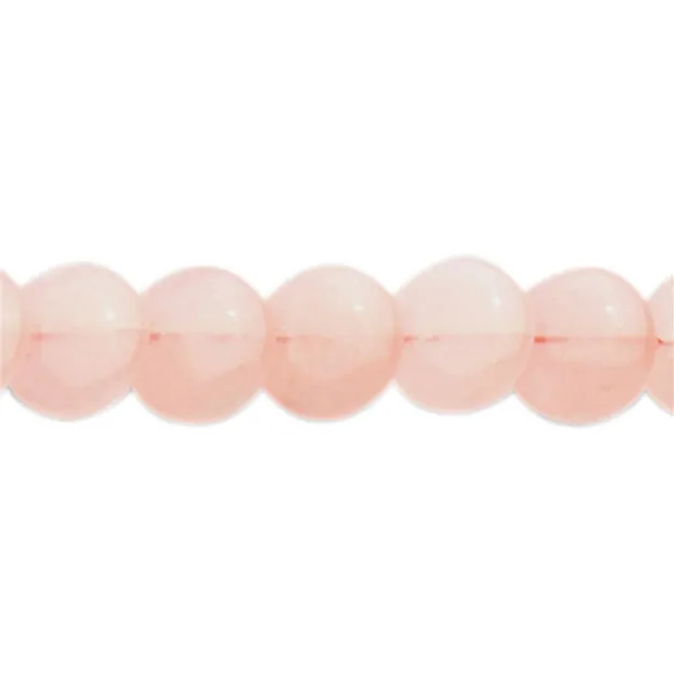 Strang Disc, Rosenquarz, matt, 12mm | Schreier Edelsteine, Heilsteine & Schmuck