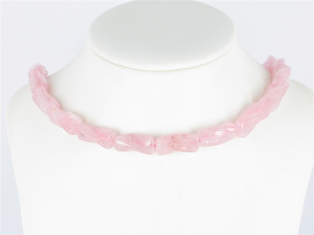 Strang Zylinder (gedreht), Rosenquarz, 20 x 10mm | Marco Schreier