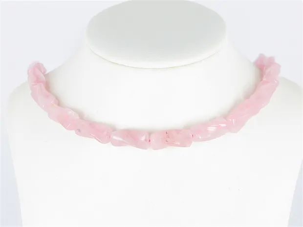 Cilindro (ritorto), Quarzo rosa, 20 x 10 mm | grossista gemme e pietre curative