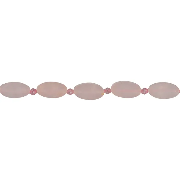 Rangs de colliers carrés, Quartz rose, mat, 12 x 08mm | Marco Schreier