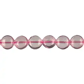 Filo di monete gonfie, Quarzo rosa A, 12 x 07 mm | Marco Schreier
