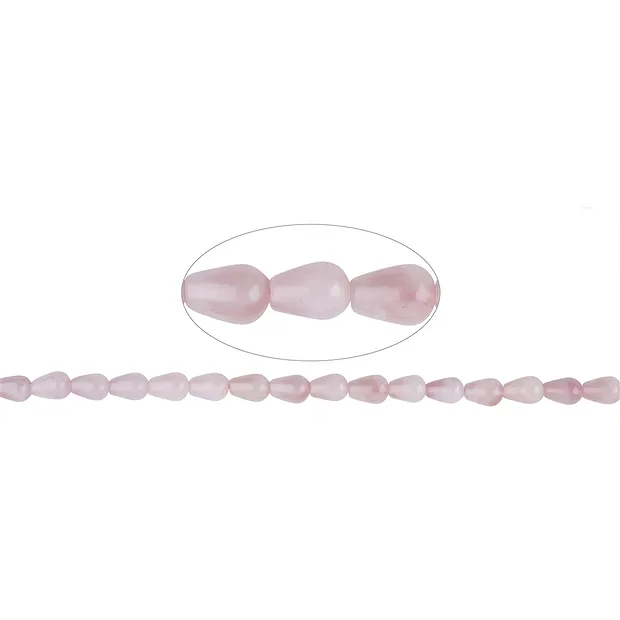Rang de colliers, Quartz rose, 14 x 08mm | Marco Schreier