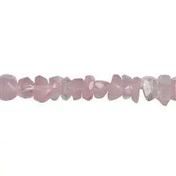 141330600820 Rang de colliers, éclats de Quartz rose, facettes, 06mm | Marco Schreier