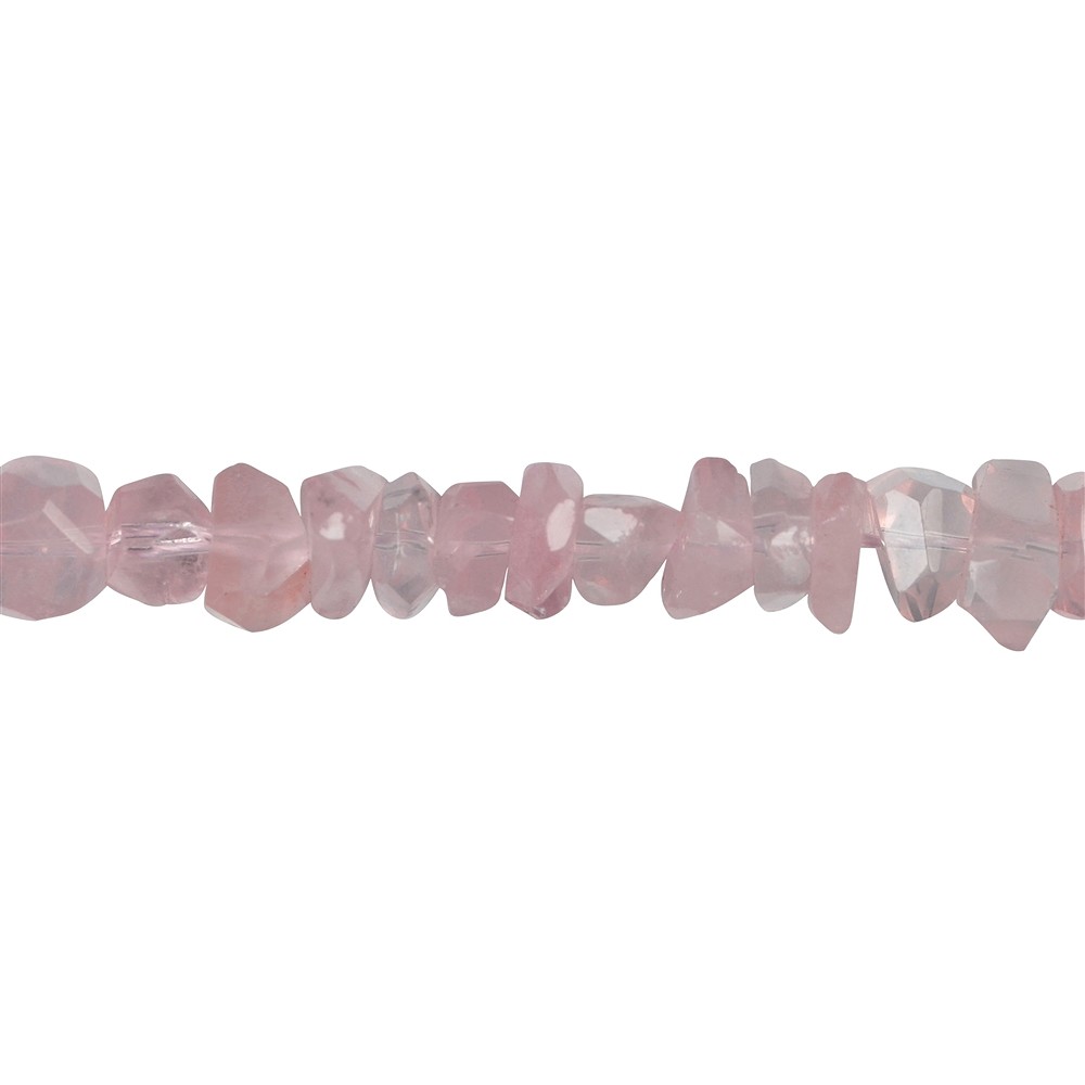 Strang Splitter, Rosenquarz, facettiert, 06mm | Edelsteine, Heilsteine & Schmuck