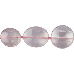 141330606422 Strang Freeform flach, Rosenquarz extra, 18 - 22mm | Marco Schreier