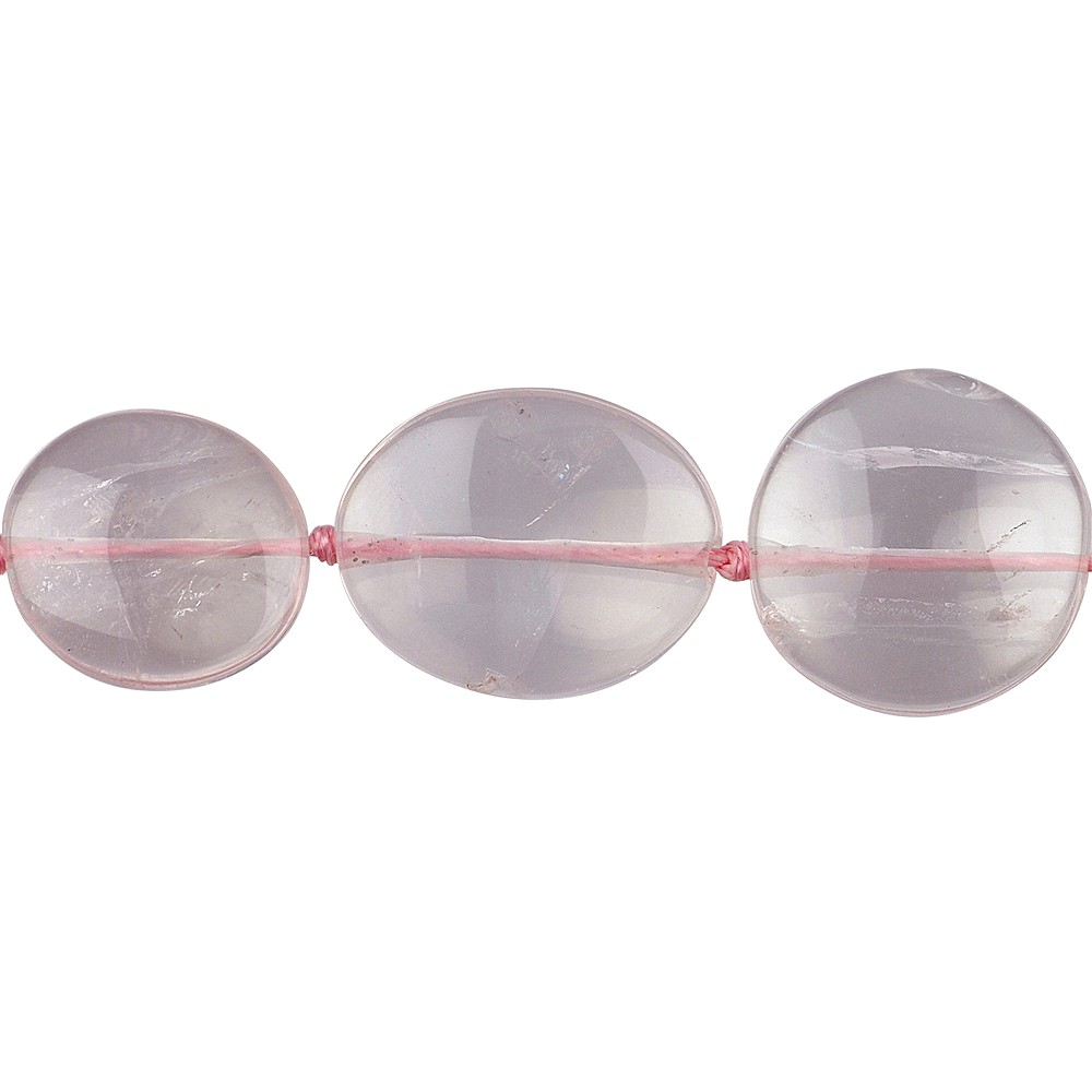 Strand freeform flat, Rose Quartz extra, 18 - 22mm | Marco Schreier