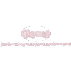 141330610520 Strang Splitter, Rosenquarz, 02-04 x 05-10mm (88cm) | Marco Schreier