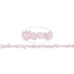 141330610520 Strand of slivers, Rose Quartz, 02-04 x 05-10mm (88cm) | Marco Schreier