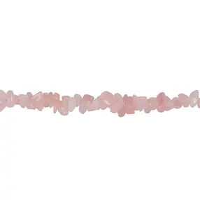 Tiras de plata, Cuarzo rosa, 03-04 x 08-14mm (39cm) | Marco Schreier